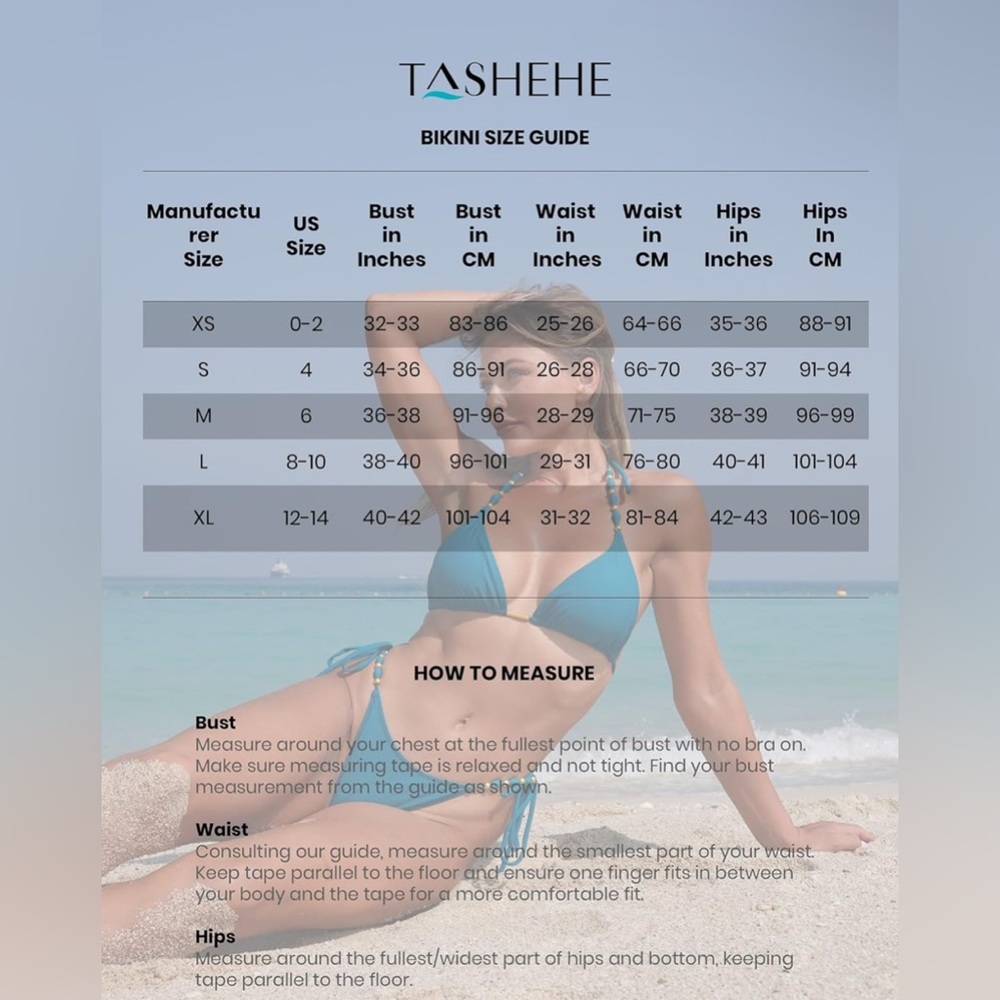 NWT Tashehe two piece black and gold high cut triangle tie bikini swimsuit set - Picture 5 of 5